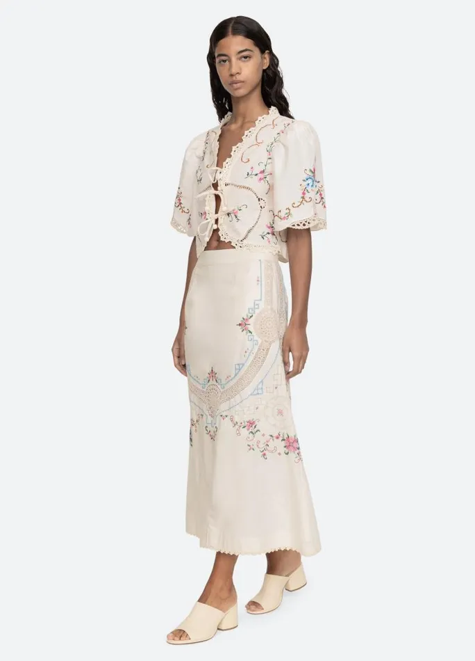 Sea New York Bottoms Women Edwina Skirt White