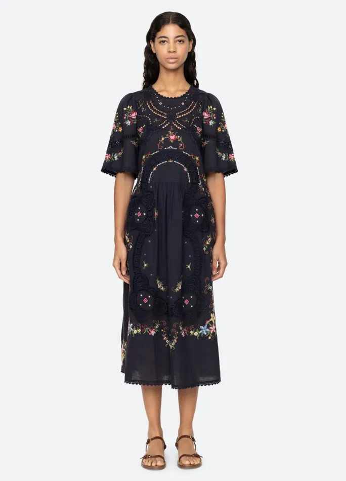 Sea New York Dresses Women Edwina SS Dress Navy Sea New York Dresses Women Edwina SS Dress Navy