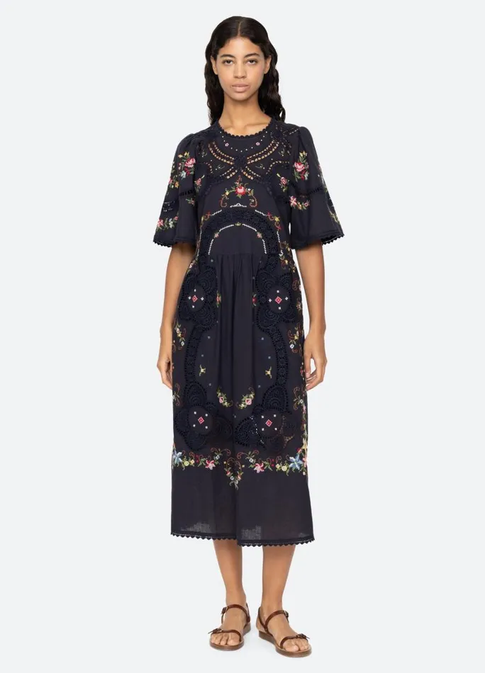 Sea New York Dresses Women Edwina SS Dress Navy Sea New York Dresses Women Edwina SS Dress Navy