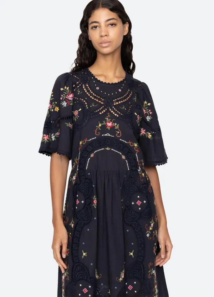Sea New York Dresses Women Edwina SS Dress Navy Sea New York Dresses Women Edwina SS Dress Navy