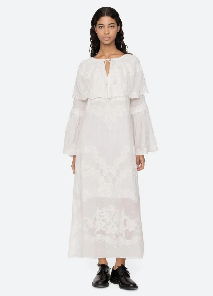 Sea New York Dresses Women Vale Capelet Dress White Sea New York Dresses Women Vale Capelet Dress White