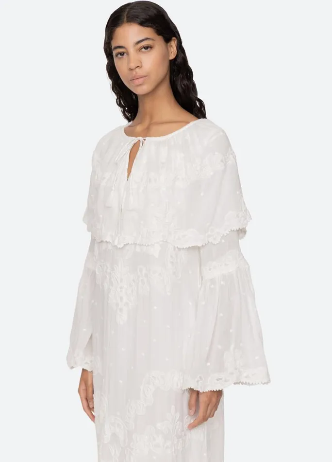 Sea New York Dresses Women Vale Capelet Dress White Sea New York Dresses Women Vale Capelet Dress White