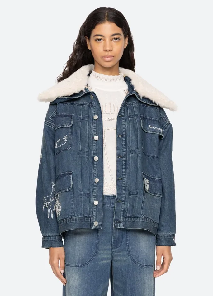 Sea New York Outerwear Women Amari Jacket Blue Sea New York Outerwear Women Amari Jacket Blue