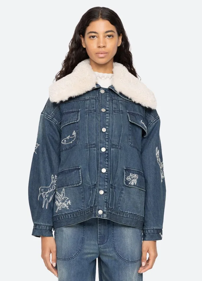 Sea New York Outerwear Women Amari Jacket Blue Sea New York Outerwear Women Amari Jacket Blue