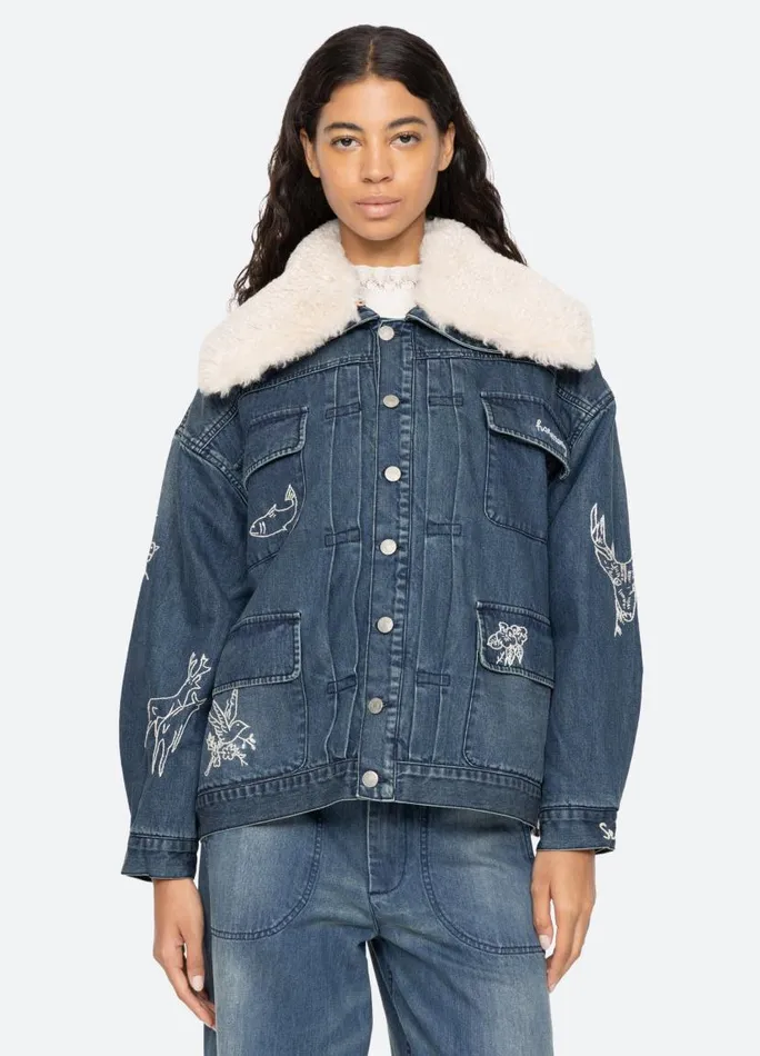 Sea New York Outerwear Women Amari Jacket Blue Sea New York Outerwear Women Amari Jacket Blue