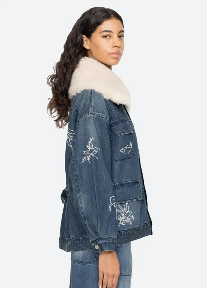 Sea New York Outerwear Women Amari Jacket Blue Sea New York Outerwear Women Amari Jacket Blue