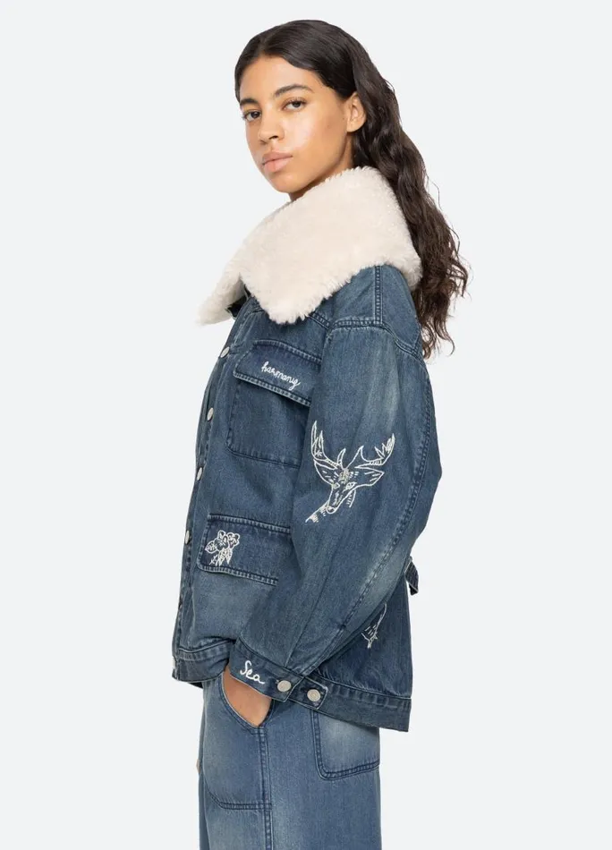 Sea New York Outerwear Women Amari Jacket Blue Sea New York Outerwear Women Amari Jacket Blue