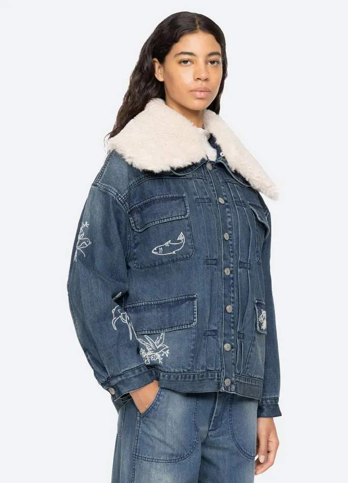 Sea New York Outerwear Women Amari Jacket Blue Sea New York Outerwear Women Amari Jacket Blue