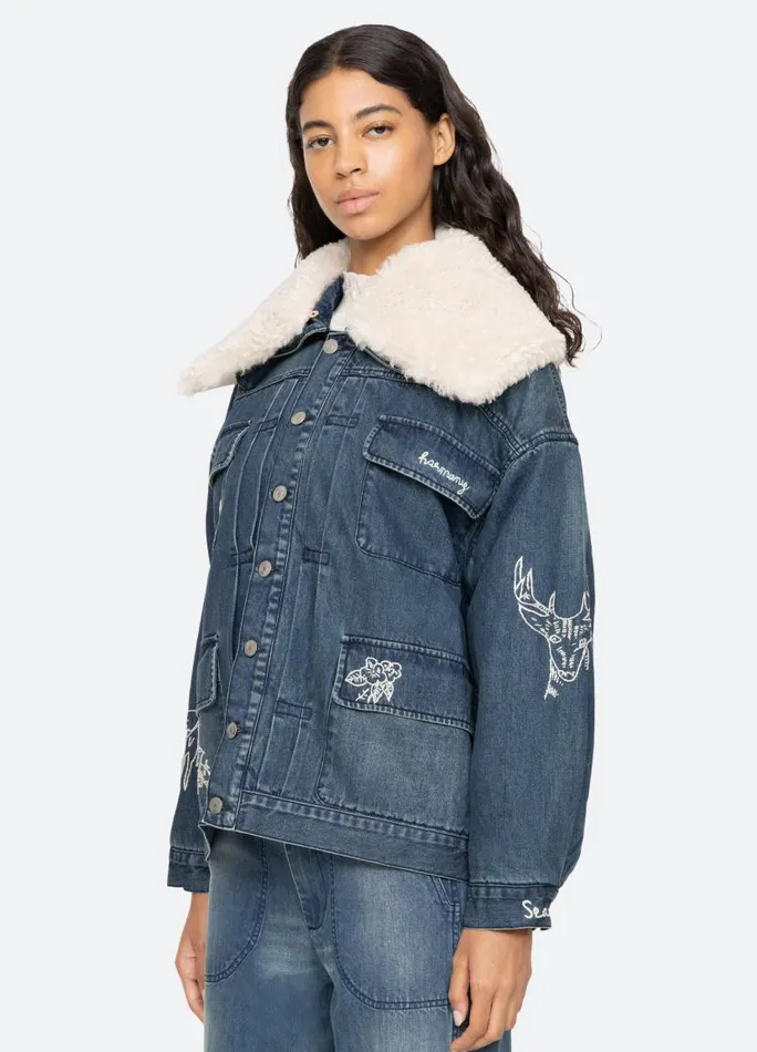 Sea New York Outerwear Women Amari Jacket Blue Sea New York Outerwear Women Amari Jacket Blue