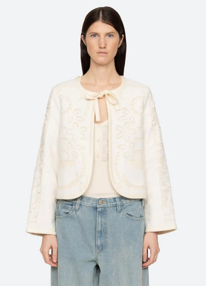 Sea New York Outerwear Women Edith Jacket White Sea New York Outerwear Women Edith Jacket White