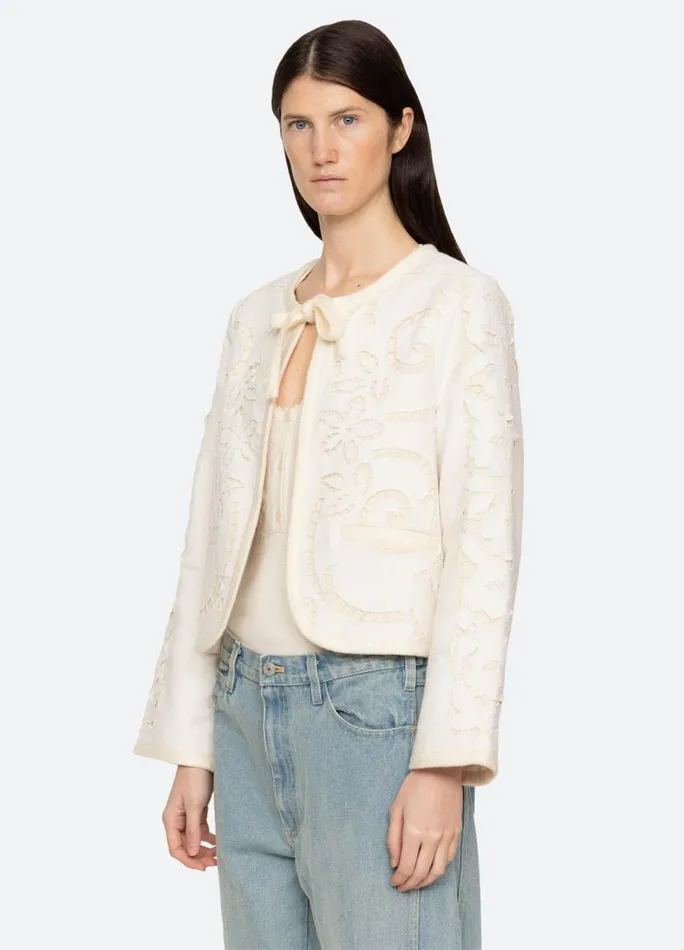 Sea New York Outerwear Women Edith Jacket White Sea New York Outerwear Women Edith Jacket White