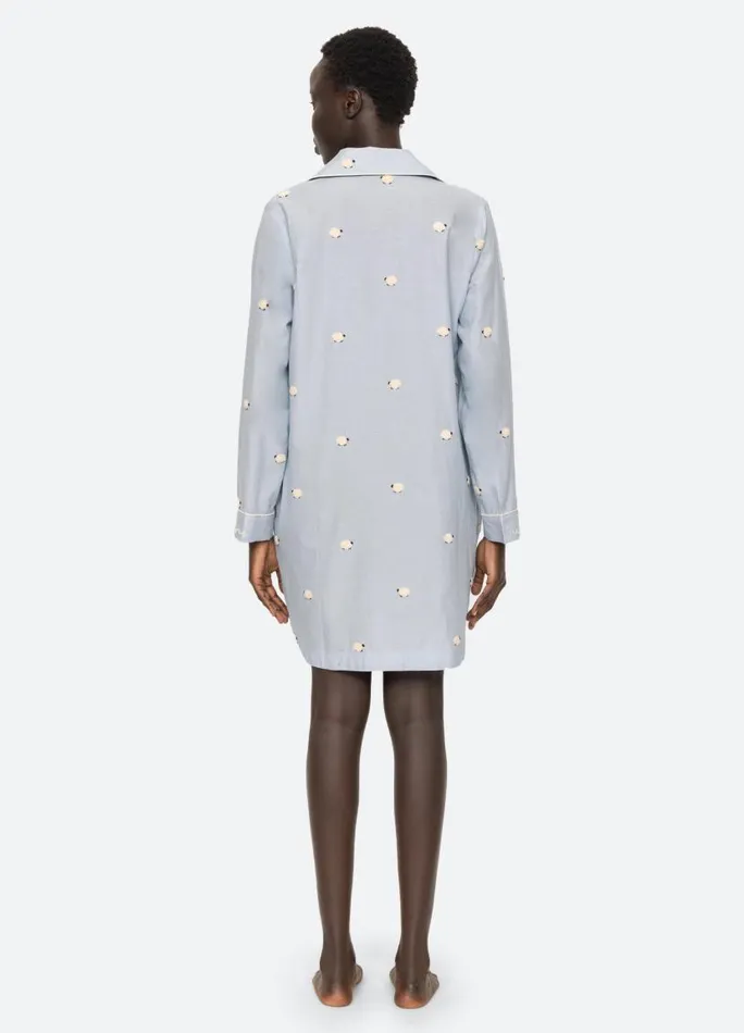Sea New York Sleepwear Women Sheep Night Shirt Sky Sea New York Sleepwear Women Sheep Night Shirt Sky