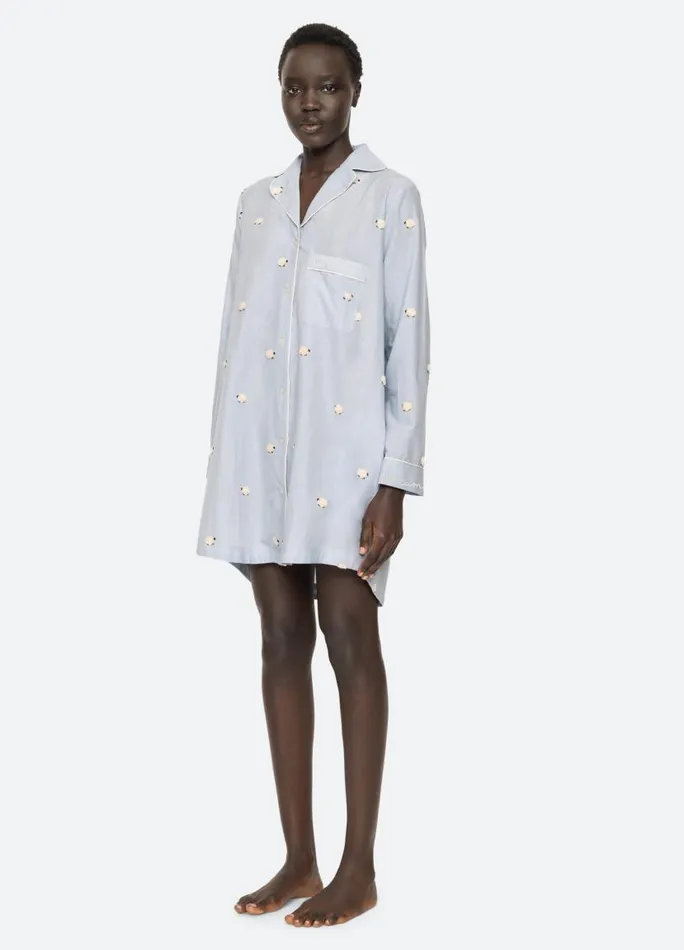 Sea New York Sleepwear Women Sheep Night Shirt Sky Sea New York Sleepwear Women Sheep Night Shirt Sky