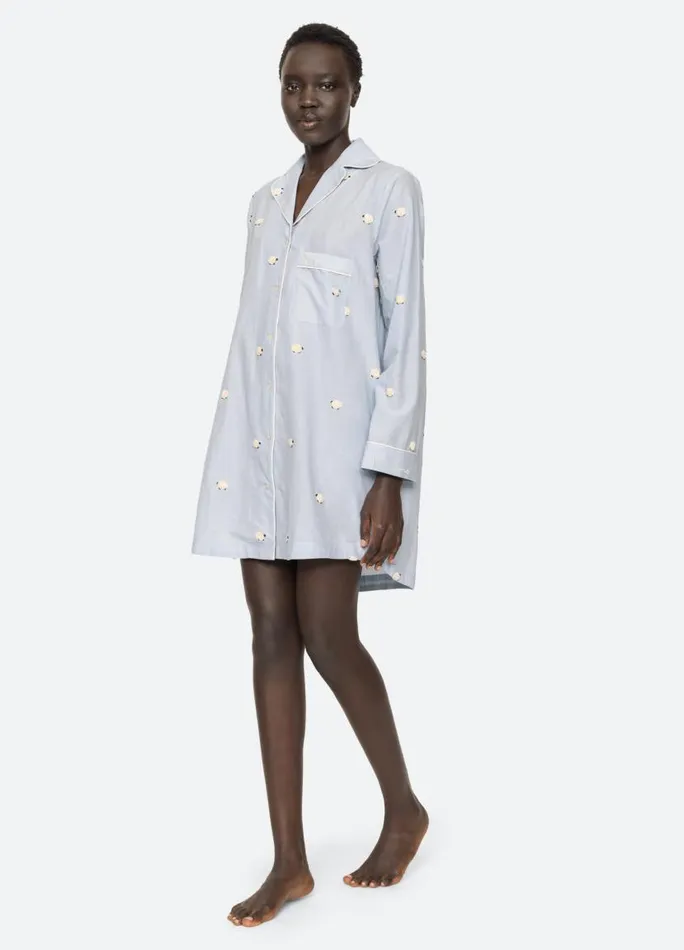 Sea New York Sleepwear Women Sheep Night Shirt Sky Sea New York Sleepwear Women Sheep Night Shirt Sky