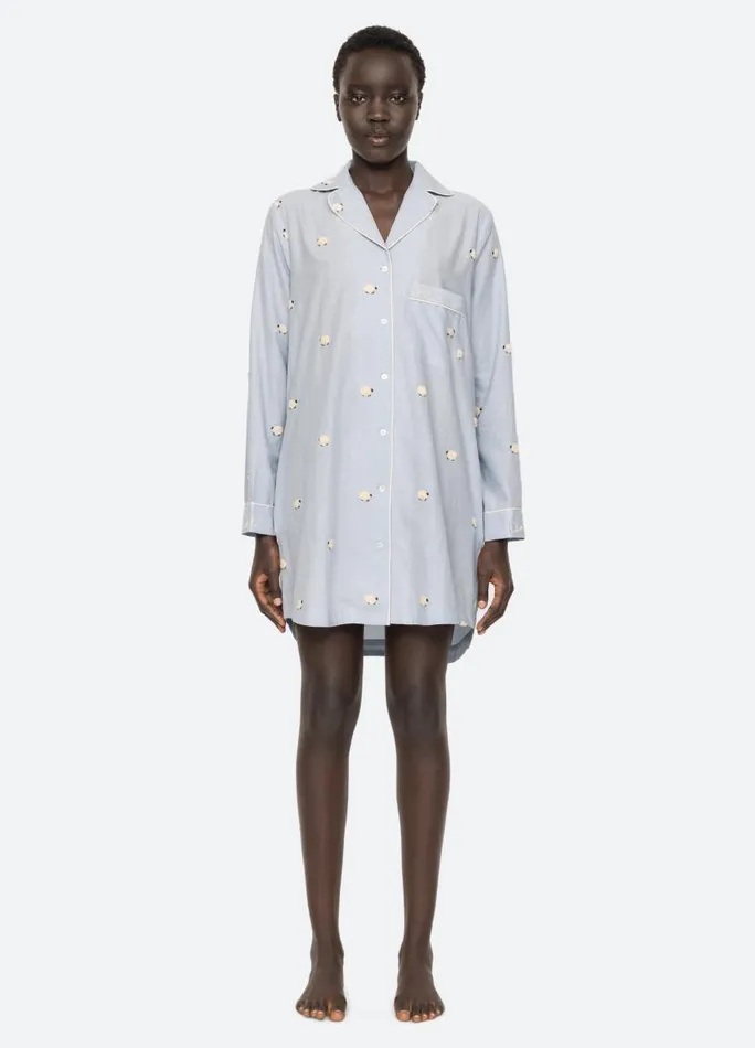 Sea New York Sleepwear Women Sheep Night Shirt Sky Sea New York Sleepwear Women Sheep Night Shirt Sky