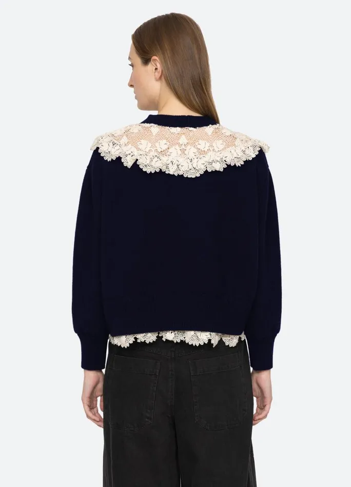 Sea New York Sweaters Women Kristeen Sweater Navy Sea New York Sweaters Women Kristeen Sweater Navy