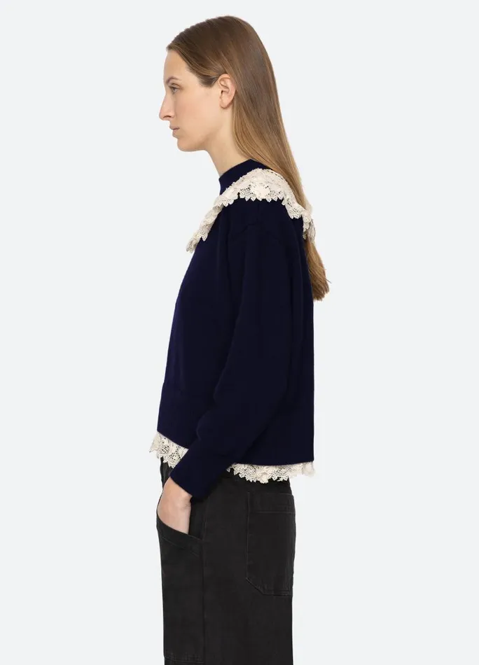 Sea New York Sweaters Women Kristeen Sweater Navy Sea New York Sweaters Women Kristeen Sweater Navy
