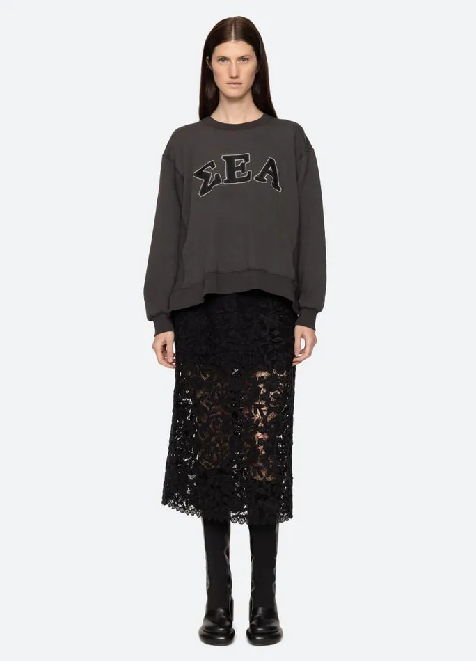 Sea New York Tops Women Adonis Sweatshirt Black Sea New York Tops Women Adonis Sweatshirt Black