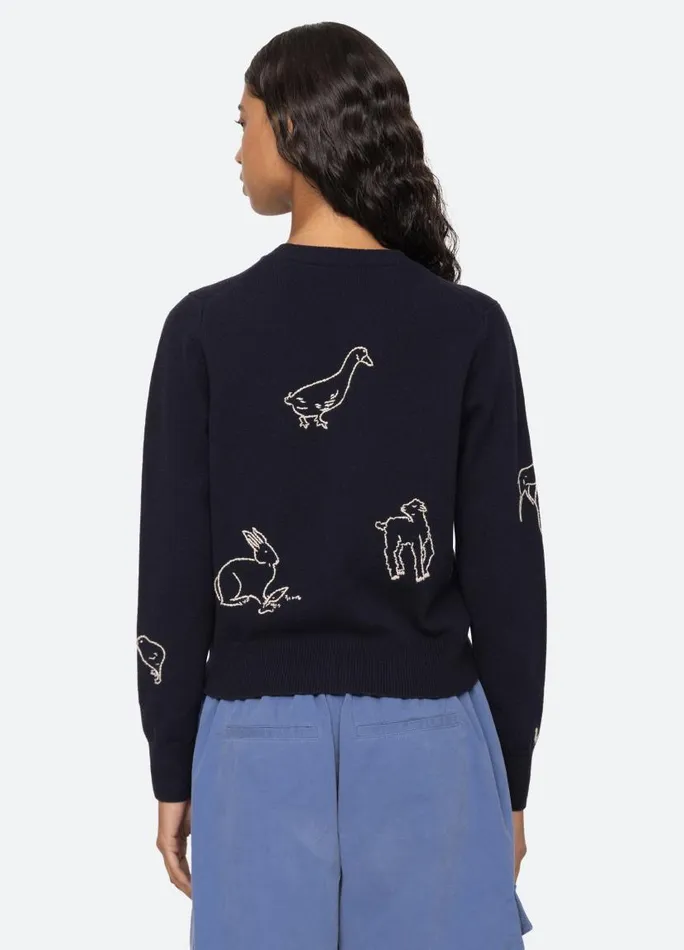 Sea New York Tops Women Demi Cardigan Navy Sea New York Tops Women Demi Cardigan Navy