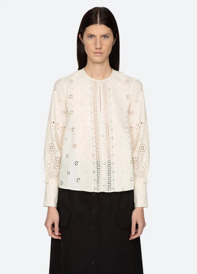 Sea New York Tops Women Lainey LS Top Cream