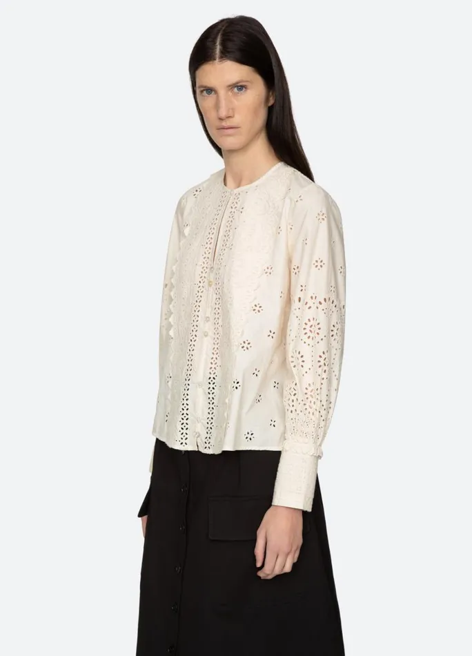 Sea New York Tops Women Lainey LS Top Cream