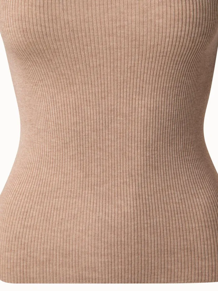 Seamless Silk Cotton Knit Pullover Craft Women Akris Knitwear