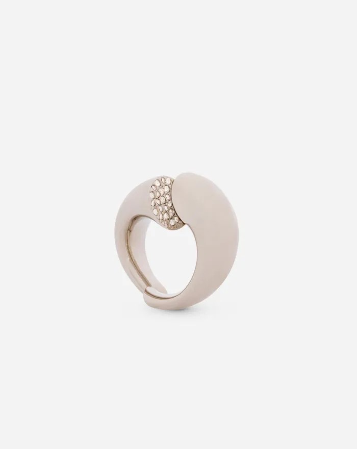 Sequence By Lanvin Rhinestone Ring Silvercrystal Women Lanvin Jewelry