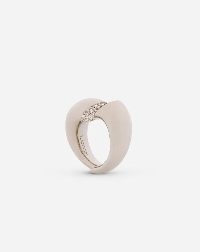 Sequence By Lanvin Rhinestone Ring Silvercrystal Women Lanvin Jewelry