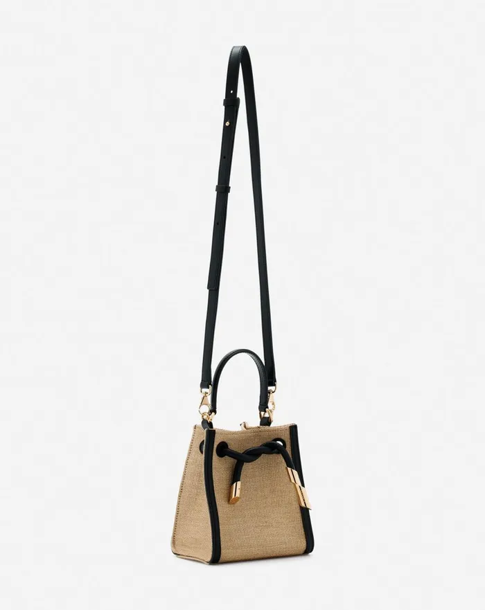 Sequence Hobo Nano Raffia Bag Naturalblack Women Lanvin Mini Bags and Clutches Sequence Hobo Nano Raffia Bag Naturalblack Women Lanvin Mini Bags and Clutches