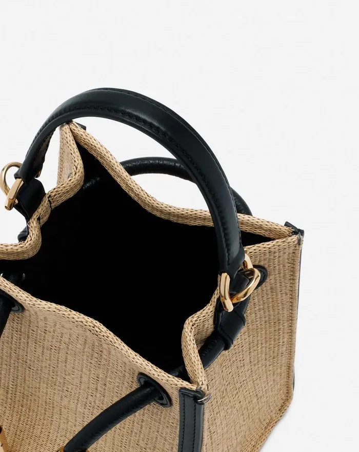 Sequence Hobo Nano Raffia Bag Naturalblack Women Lanvin Mini Bags and Clutches Sequence Hobo Nano Raffia Bag Naturalblack Women Lanvin Mini Bags and Clutches