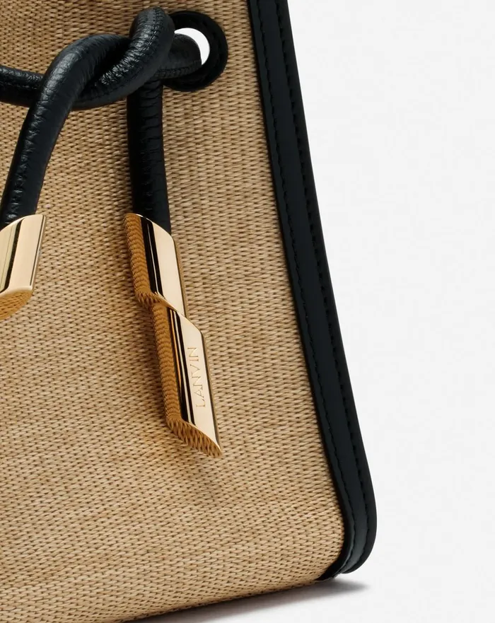 Sequence Hobo Nano Raffia Bag Naturalblack Women Lanvin Mini Bags and Clutches Sequence Hobo Nano Raffia Bag Naturalblack Women Lanvin Mini Bags and Clutches
