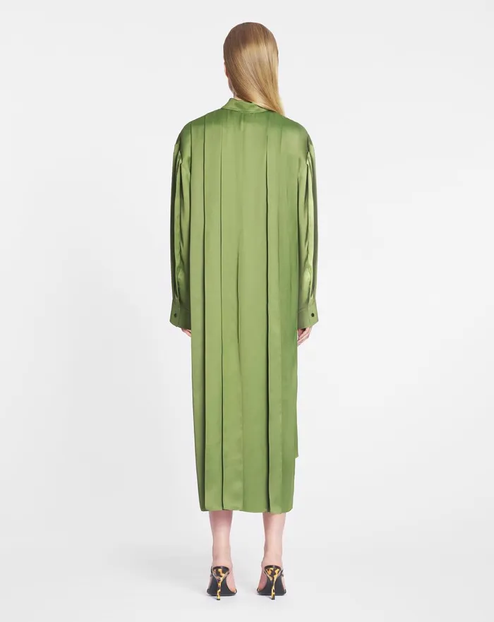 Shirt Dress With Pleats Lichen Women Lanvin Dresses