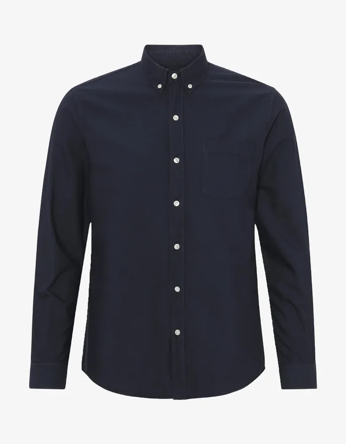 Shirts Colorfulstandard Men Organic Button Down Shirt 8211 Navy Blue
