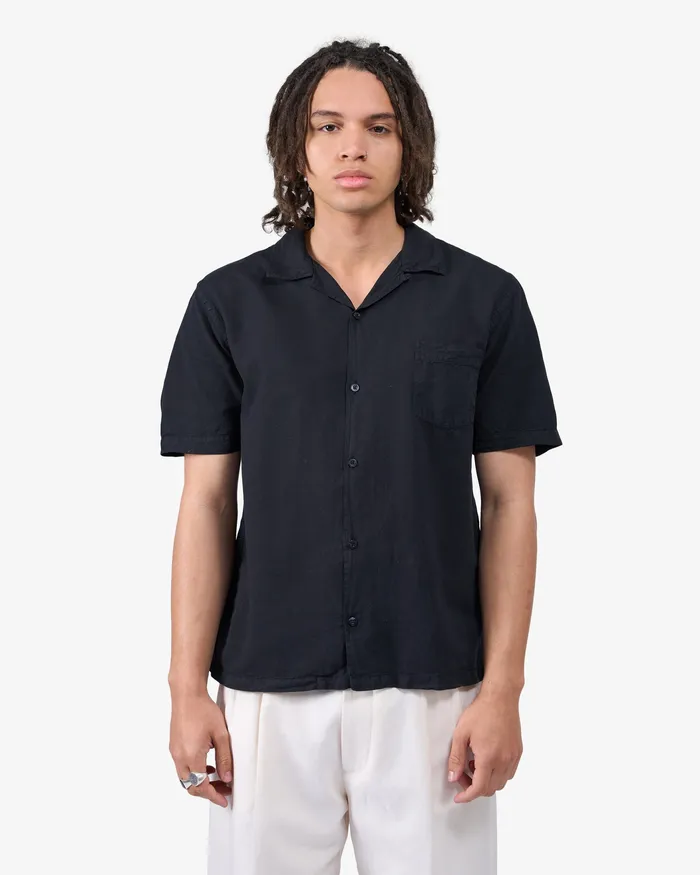 Shirts Linen Short Sleeved Shirt 8211 Cedar Brown 8211 Colorfulstandard Men