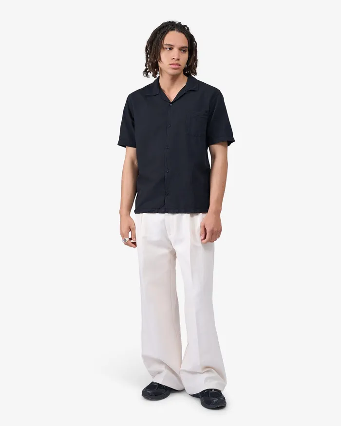 Shirts Linen Short Sleeved Shirt 8211 Cedar Brown 8211 Colorfulstandard Men