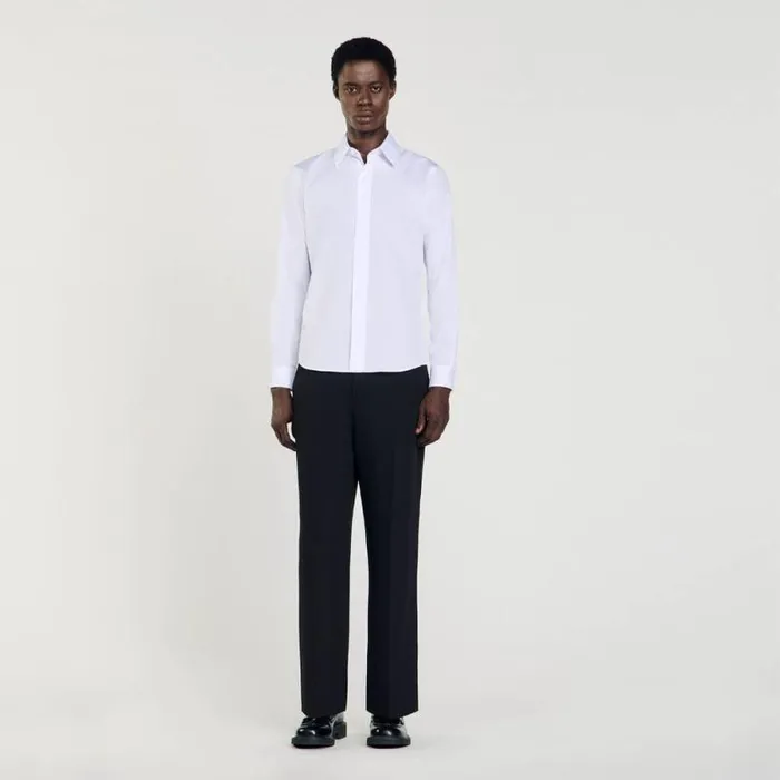 Shirts Men SANDRO Cotton Shirt White