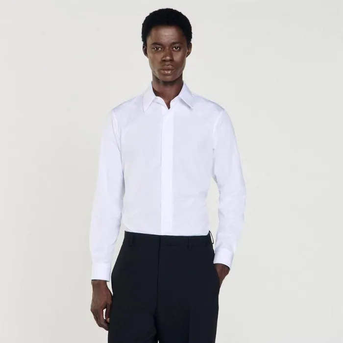 Shirts Men SANDRO Cotton Shirt White