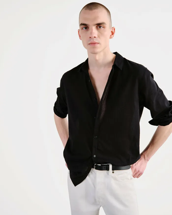 Shirts VITUS SHIRT Black 8211 Nili Lotan Men