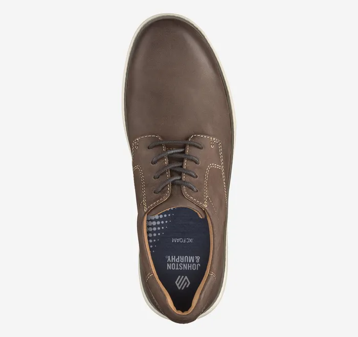 Shoes Johnston and Murphy Men McGuffey 2 Plain Toe Brown Oiled Full Grain
