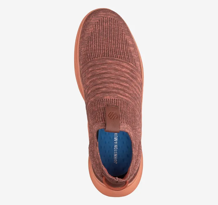 Shoes Men Johnston and Murphy Escape Knit SlipOn Rust Knit