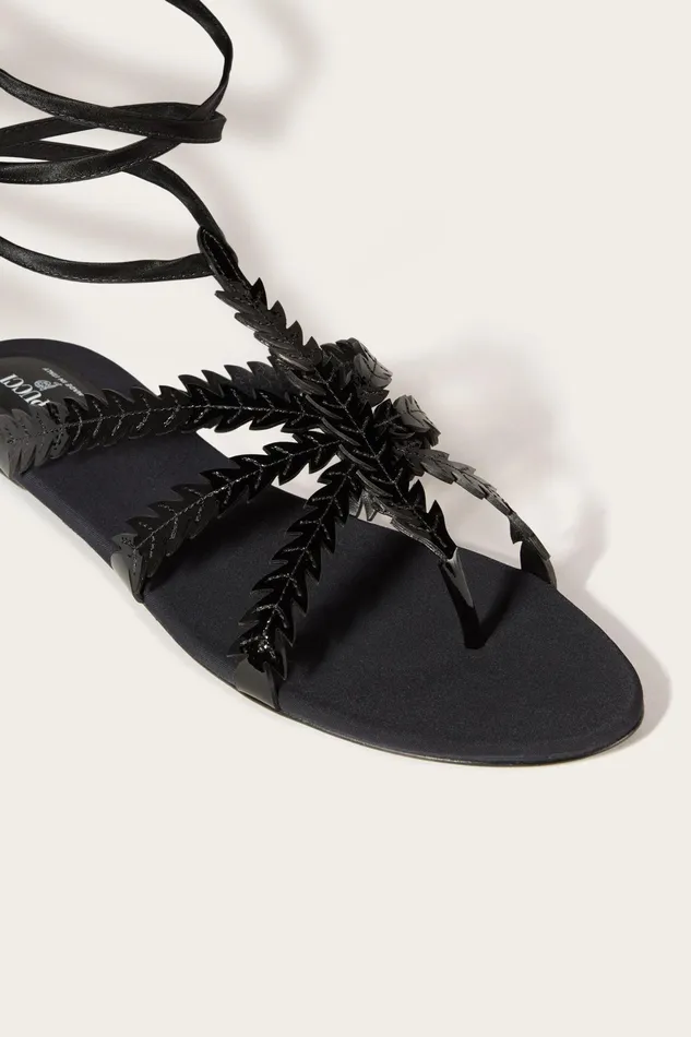 Shoes Women PUCCI FeatherEmbellished Sandals