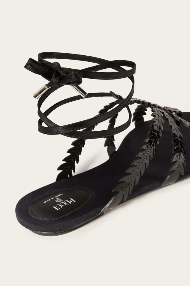 Shoes Women PUCCI FeatherEmbellished Sandals