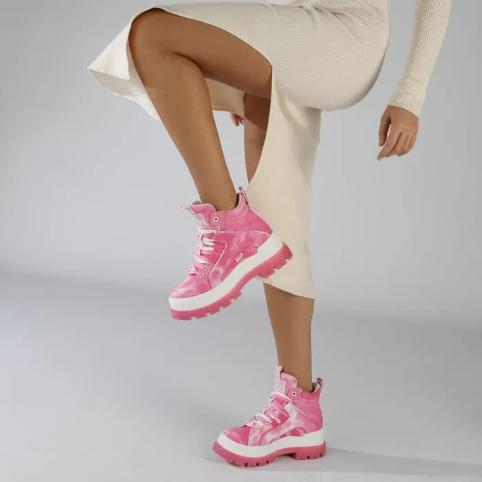 Shop Boots and AnkleBoots BUFFALO Aspha NC Mid Pink