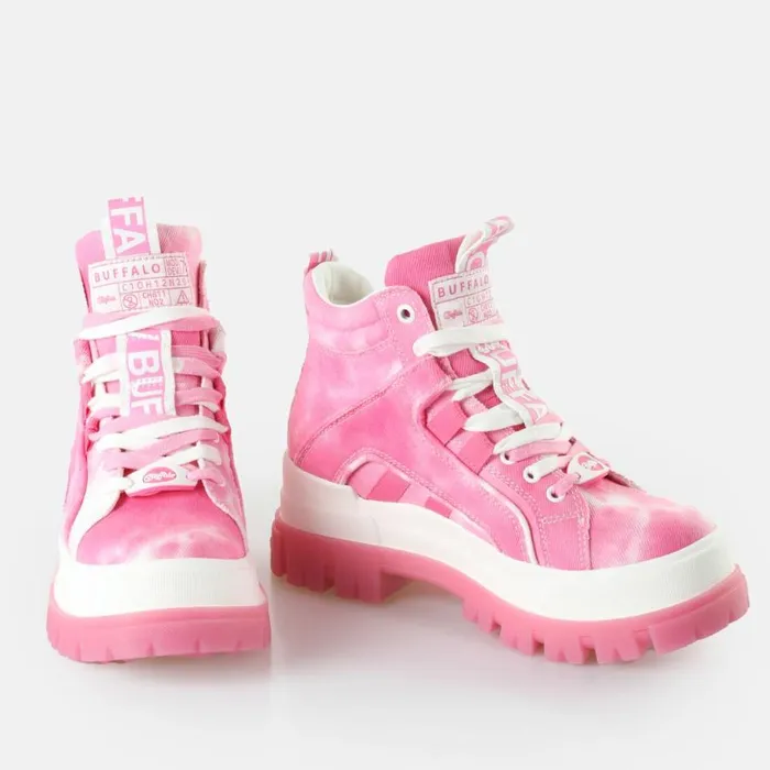 Shop Boots and AnkleBoots BUFFALO Aspha NC Mid Pink