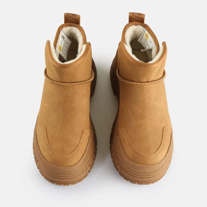Shop Boots and AnkleBoots BUFFALO Fusion Slip On Lo Warm Cognac