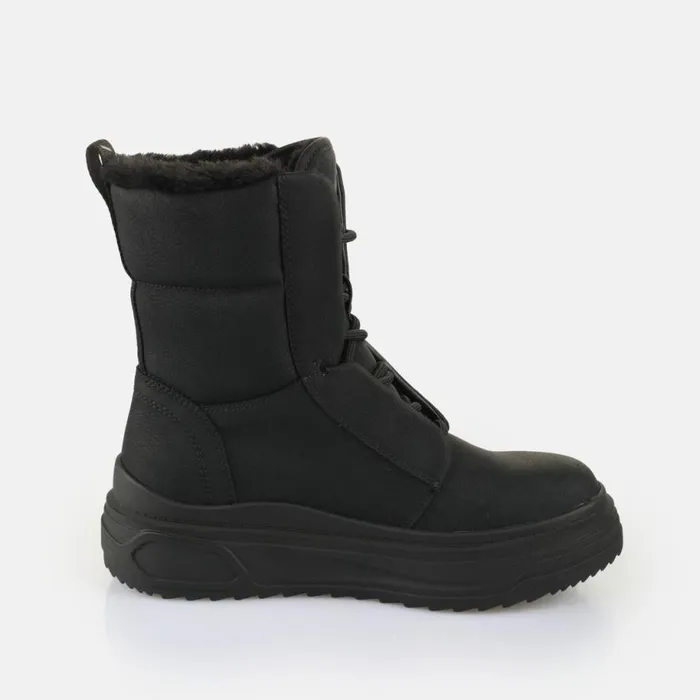 Shop Boots and AnkleBoots BUFFALO Vectra Lace Up Hi Warm Black