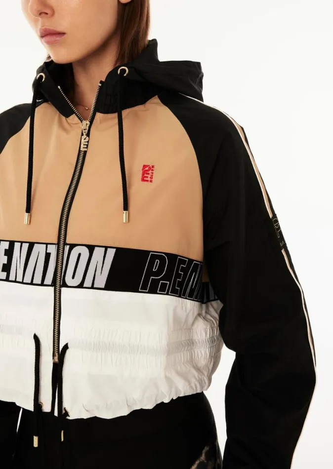 Shop CROPPED MAN DOWN JACKET IN SAND PE Nation Jackets