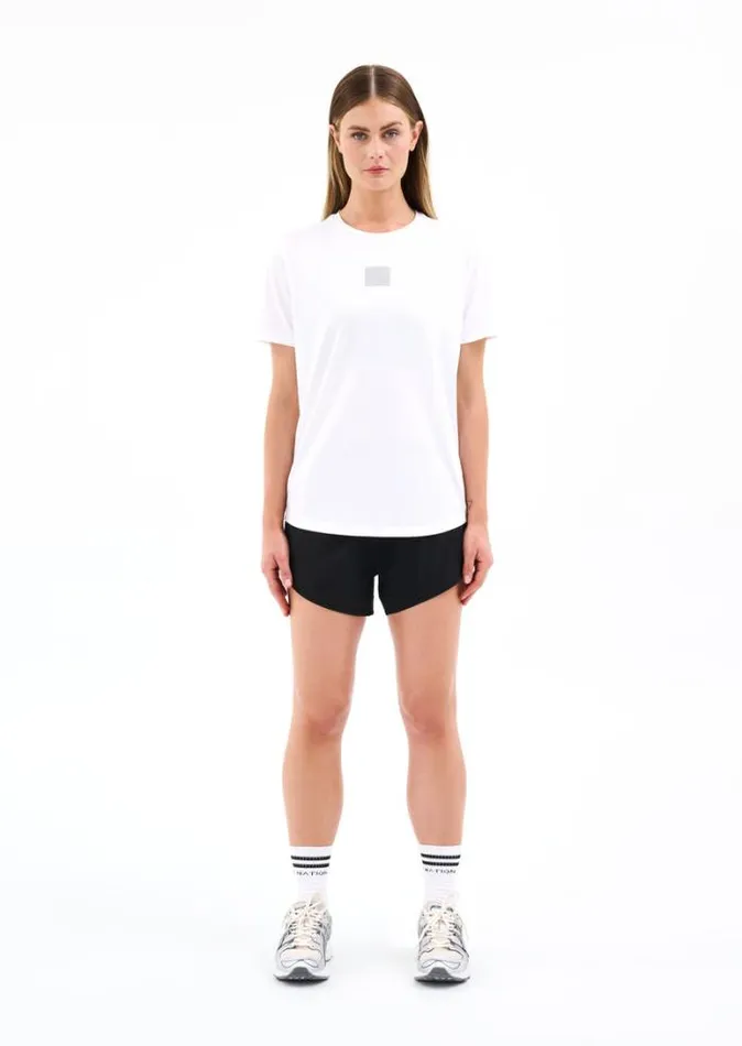 Shop CROSSOVER AIR FORM TEE IN WHITE PE Nation Tees and Tanks