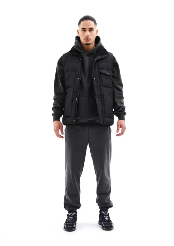 Shop CUTBACK VEST IN BLACK PE Nation Jackets