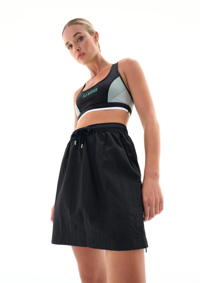 Shop DEBUT SKIRT IN BLACK PE Nation Skirts
